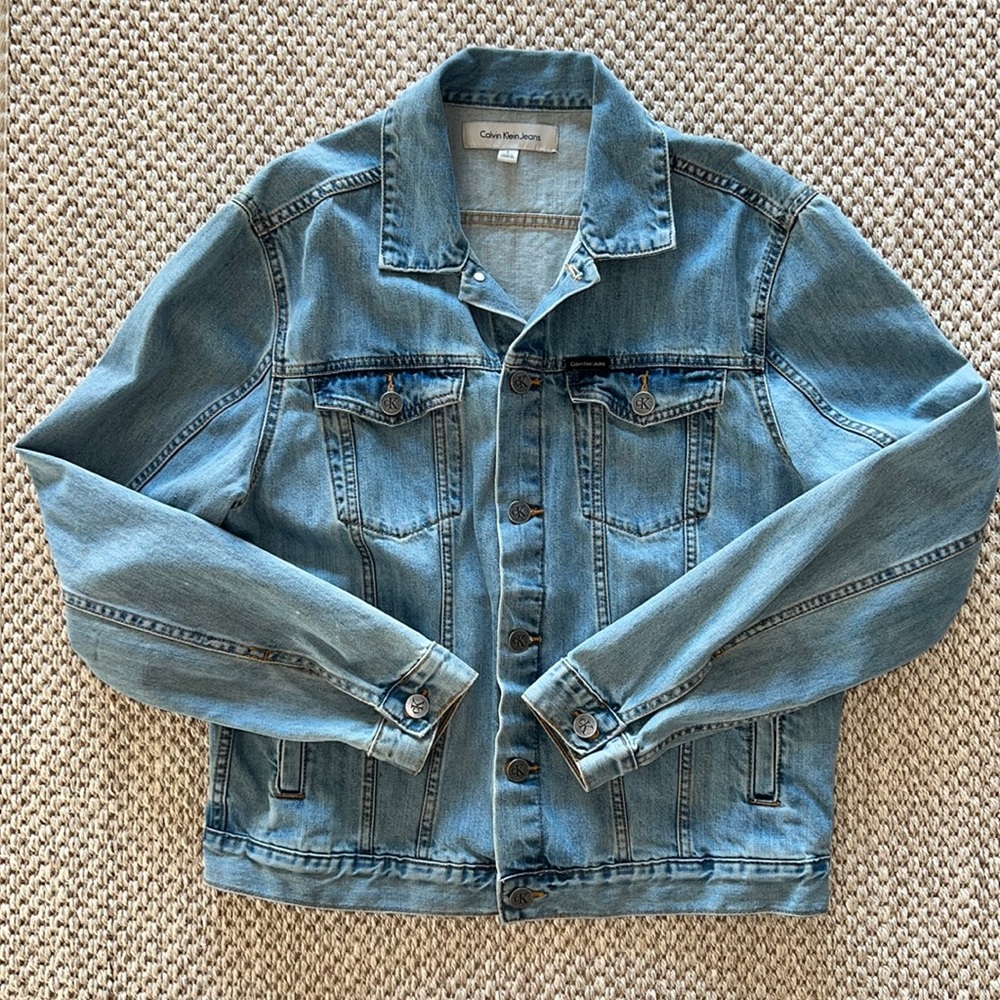 Calvin Klein Blue Jean Denim Jacket Large